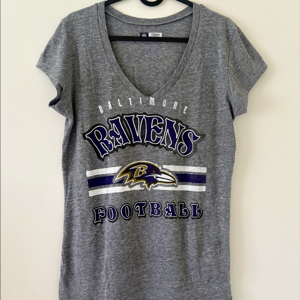 NFL Team Apparel Deep V-Neck Graphic Tee
